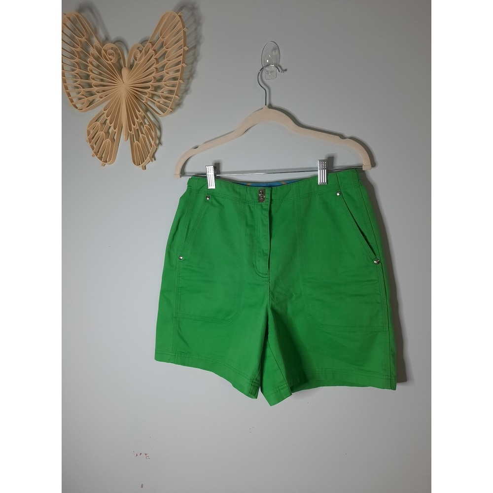 Lauren Ralph Lauren Green Marine Supply Co Sailing Shorts Turn Lock Waist 4